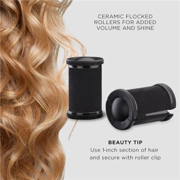 Ceramic Hot Rollers – 1 1/2-inch, Includes Clips, For All Hair Types - Picture 5 of 8